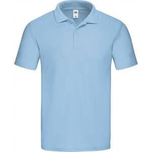 Blue Men's Polo Shirt Original Polo Friut of the Loom