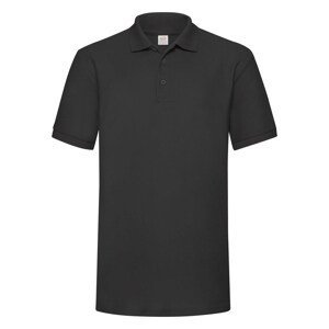 Heavy Polo Friut of the Loom Black T-Shirt