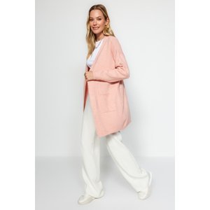Trendyol Pink Pocket Detailed Knitwear Cardigan