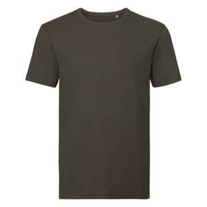 Olive Men's T-shirt Pure Organic Russell