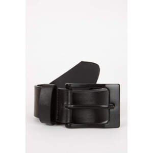 DEFACTO Man Rectangle Clasp Faux Leather Classic Belt