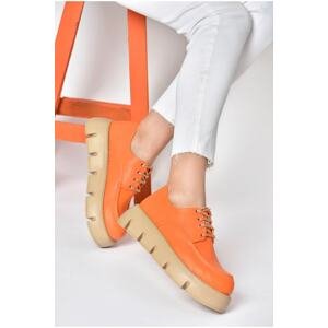 Fox Shoes P267632009 Orange Thick Soled Women's Casual Shoes