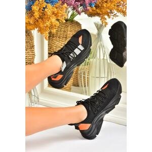 Fox Shoes Black Fabric Dámská sportovní obuv