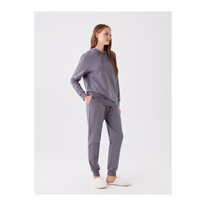 LC Waikiki LCW DREAM Women's Pajamas Set with Hooded Plain Long Sleeve