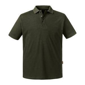 Olive Men's Polo Shirt Pure Organic Russell