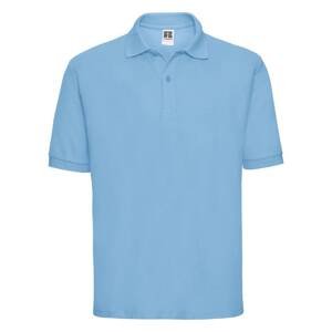 Men's Polycotton Polo Russell Blue T-Shirt
