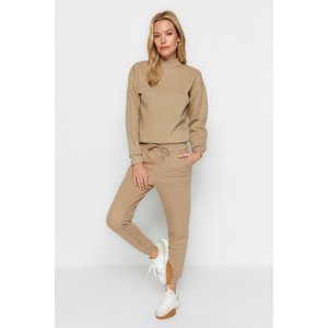 Trendyol Mink Basic Jogger Thick Normal Waist Knitted Sweatpants