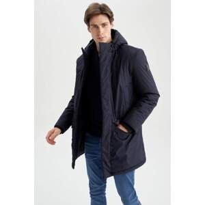DEFACTO Slim Fit Hooded Faux Fur Lined Coat