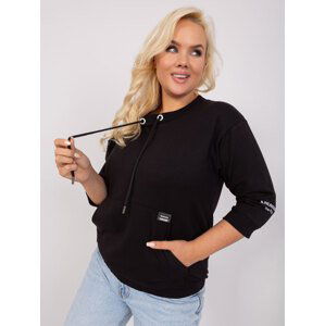 Černá volná halenka plus size velikosti