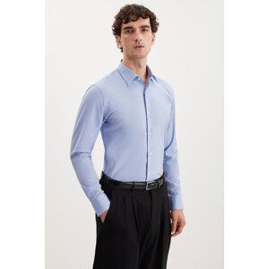 GRIMELANGE Branham Men's Ultra Stretchy Cotton Elastane Slim Fit Poplin Shir