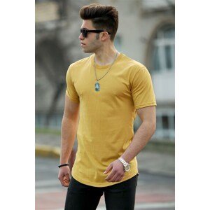 Madmext Basic Yellow Men's T-Shirt 4500