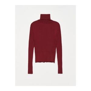 Dilvin Turtleneck Corduroy Basic Sweater
