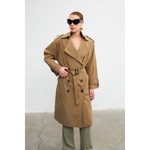 VATKALI Belted double-breasted button-up trench coat