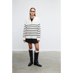 VATKALI Striped zipper sweater