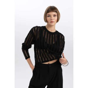 DEFACTO Relax Fit Crew Neck Long Sleeve T-Shirt