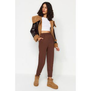 Trendyol Brown Knitted Sweatpants