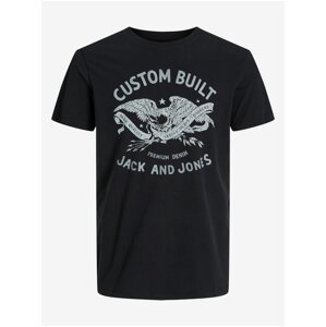 Černé pánské tričko Jack & Jones Fonne - Pánské