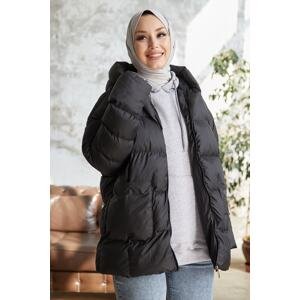 InStyle Mona Casual Puffer Jacket - Black