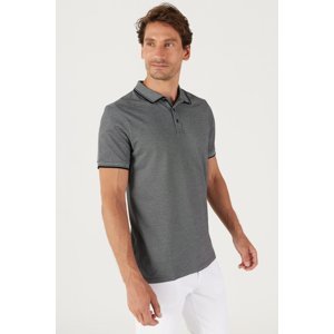 AC&Co / Altınyıldız Classics Men's Shrink-Resistant Cotton Fabric Slim Fit Narrow Cut Polo Collar T-Shirt
