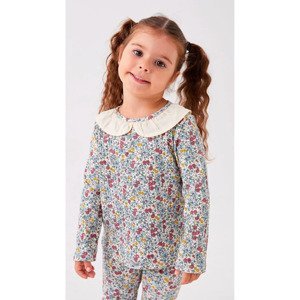 LC Waikiki Crew Neck Floral Patterned Baby Girl T-Shirt