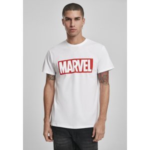 Bílé tričko s logem Marvel