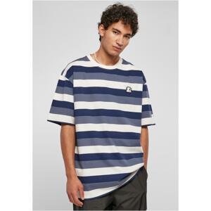 Starter Sun Stripes Oversize tričko tmavěmodrá/vintagemodrá/bleděbílá