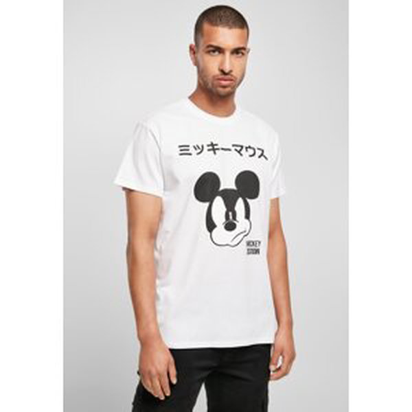 Mickey japonské tričko bílé