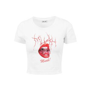 Bílé tričko Muah Cropped Tee