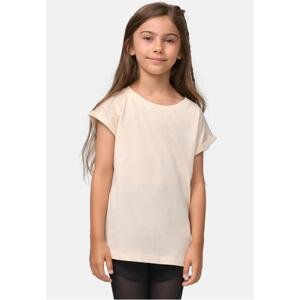 Dívčí organické tričko s prodlouženým ramenem whitesand