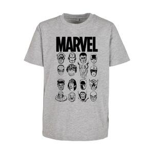 Dětské tričko Marvel Crew vřesové šedé
