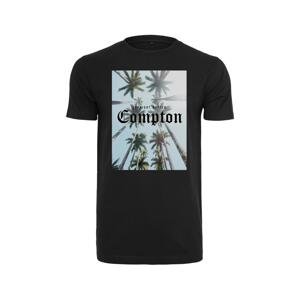 Černé tričko Compton Palms