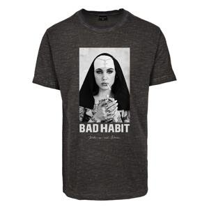 Tmavě šedé tričko Bad Habit