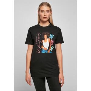 Dámské tričko Whitney Houston WWW černé