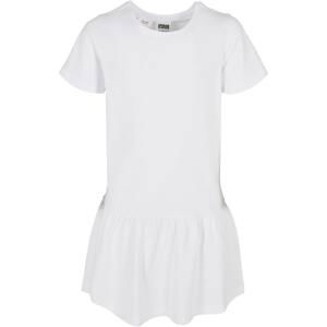 Dívčí šaty Valance Tričko bílé
