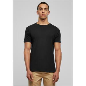 Ekologické vypasované strečové tričko černé barvy