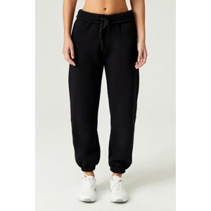 LOS OJOS x Melody Black Oversize/Wide Fit Cotton Thick Sweatpants