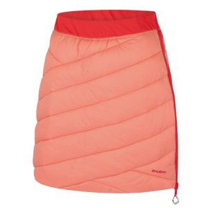 Dámská oboustranná zimní sukně HUSKY Freez L light orange/red
