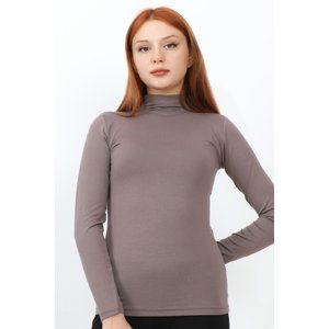 InStyle Long Sleeve Turtleneck Basic Body - Brown