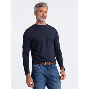 Ombre Men's unprinted longsleeve - navy blue