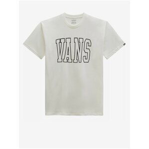 Bílé pánské tričko VANS Arched line - Pánské
