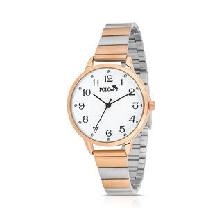 Polo Air Classic Numeral Women's Wristwatch Silver-Copper Color