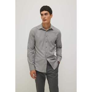 DEFACTO Slim Fit Polo Collar Long Sleeve Shirt