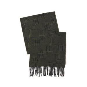 AC&Co / Altınyıldız Classics Men's Khaki-black Patterned Scarf