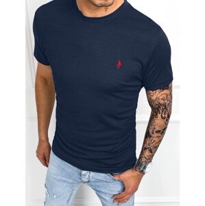 Námořnicky modré basic pánské tričko Dstreet