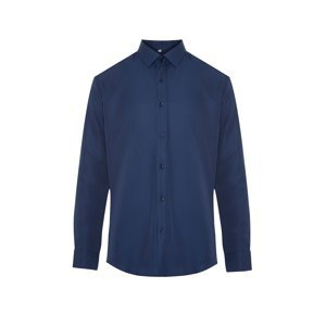 Trendyol Navy Blue Men's slim fit smart shirt Shirt