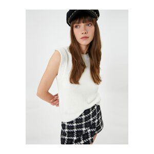 Koton Knitted Sweater Crew Neck Sleeveless