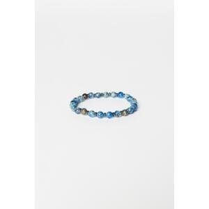 ALTINYILDIZ CLASSICS Men's Turquoise Natural Stone Bead Bracelet