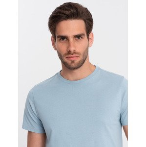 Ombre BASIC men's classic cotton T-shirt - blue