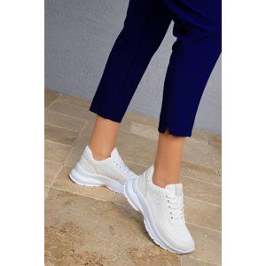 Soho Women's White Sneakers 18665