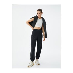 Koton Jogger Sweatpants with Pockets, Elastic Waist and Legs, Modal Blend